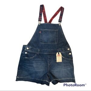 Levi’s Boyfriend Logo strap Shortall - size 18 1/2 -Girls NWT